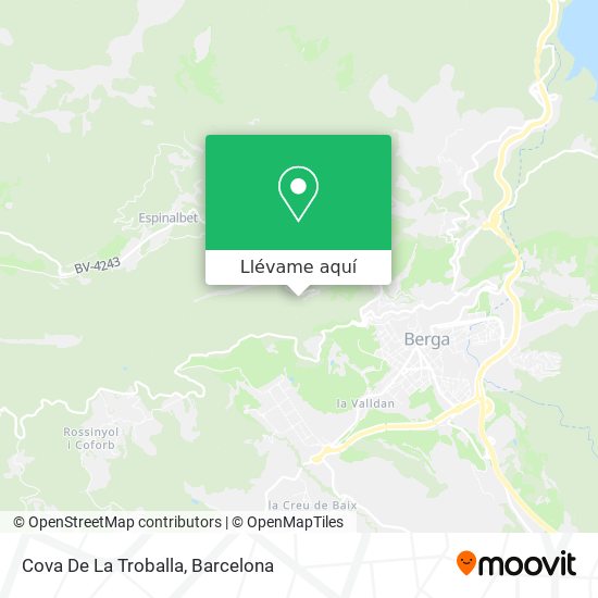 Mapa Cova De La Troballa