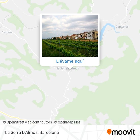 Mapa La Serra D'Almos