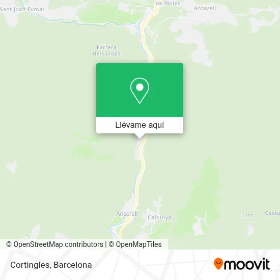 Mapa Cortingles