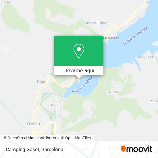 Mapa Càmping Gaset