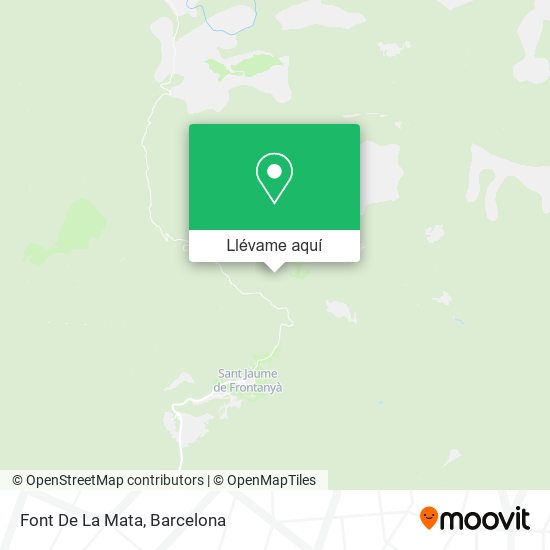 Mapa Font De La Mata