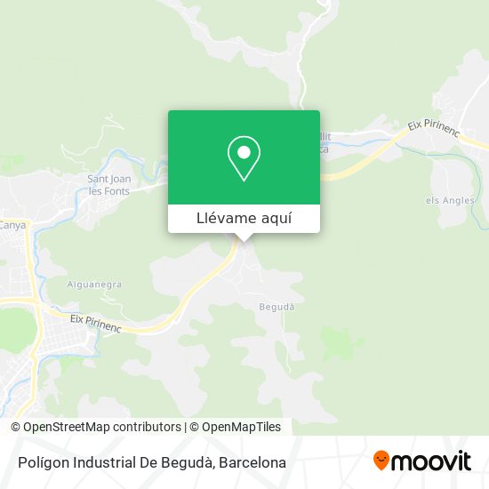 Mapa Polígon Industrial De Begudà