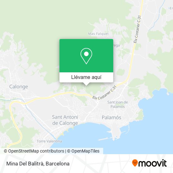 Mapa Mina Del Balitrà