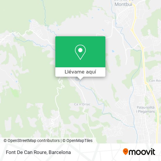 Mapa Font De Can Roure