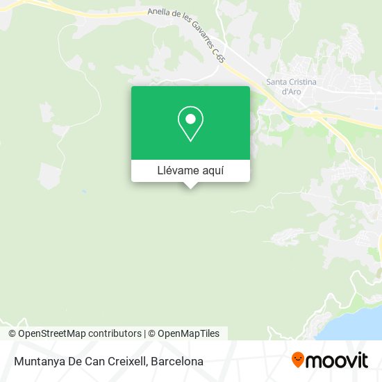 Mapa Muntanya De Can Creixell