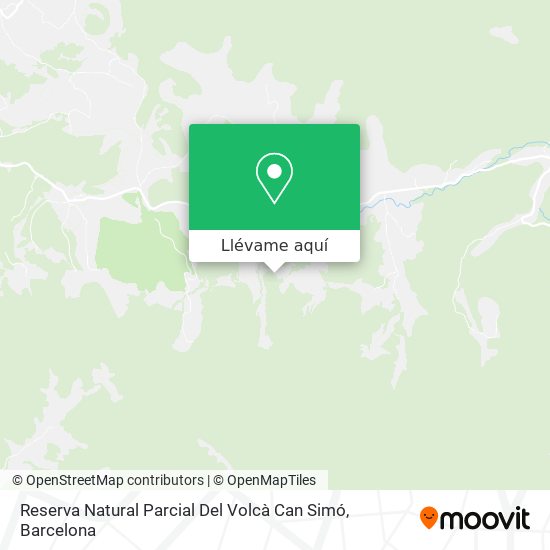 Mapa Reserva Natural Parcial Del Volcà Can Simó