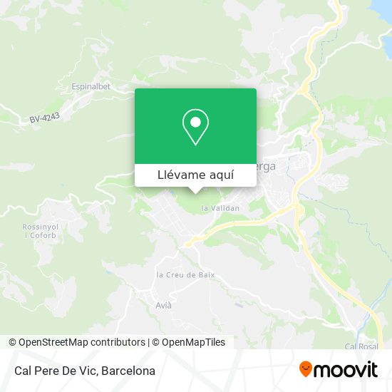Mapa Cal Pere De Vic