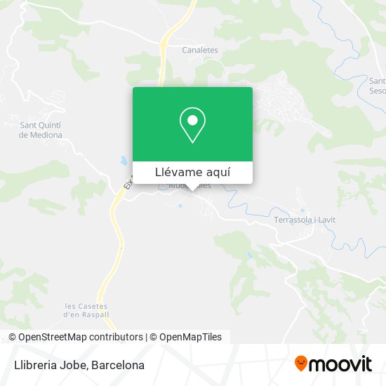 Mapa Llibreria Jobe