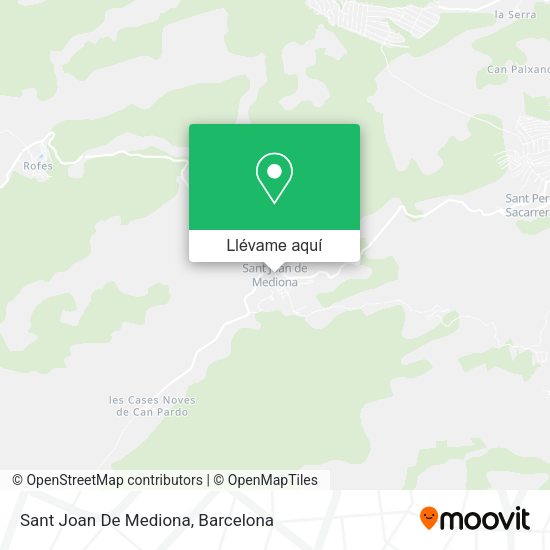 Mapa Sant Joan De Mediona