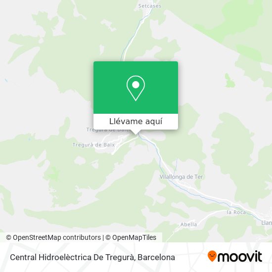 Mapa Central Hidroelèctrica De Tregurà