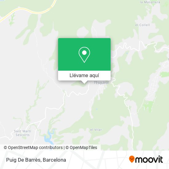 Mapa Puig De Barrès