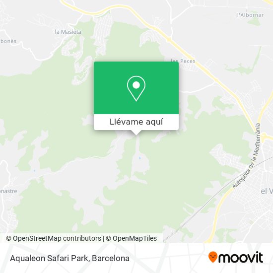Mapa Aqualeon Safari Park