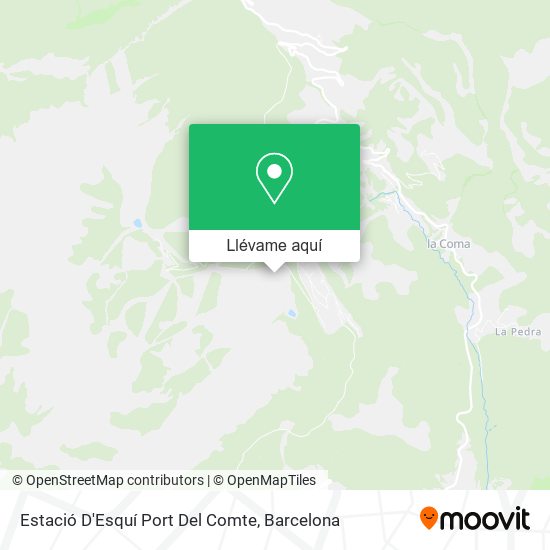 Mapa Estació D'Esquí Port Del Comte