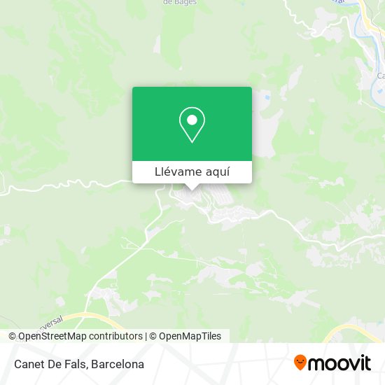 Mapa Canet De Fals