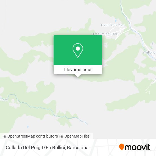 Mapa Collada Del Puig D'En Bullici