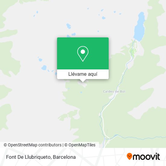 Mapa Font De Llubriqueto