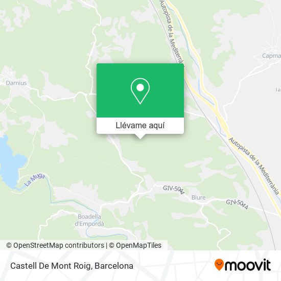 Mapa Castell De Mont Roig