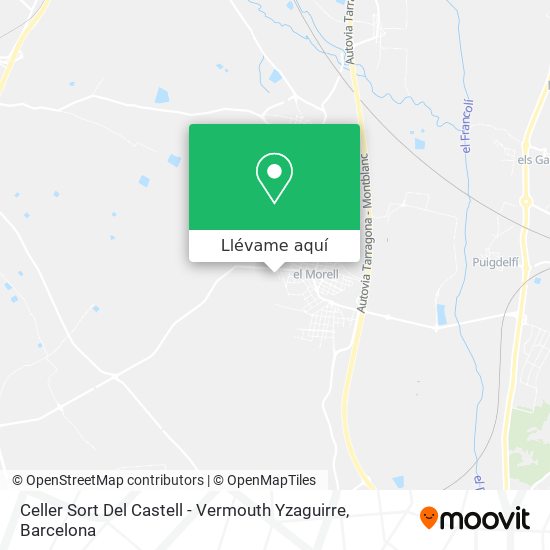 Mapa Celler Sort Del Castell - Vermouth Yzaguirre