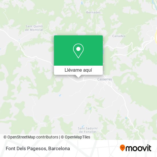 Mapa Font Dels Pagesos