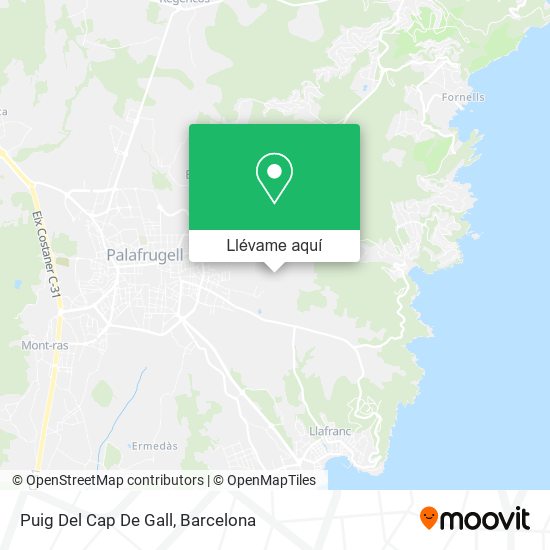 Mapa Puig Del Cap De Gall