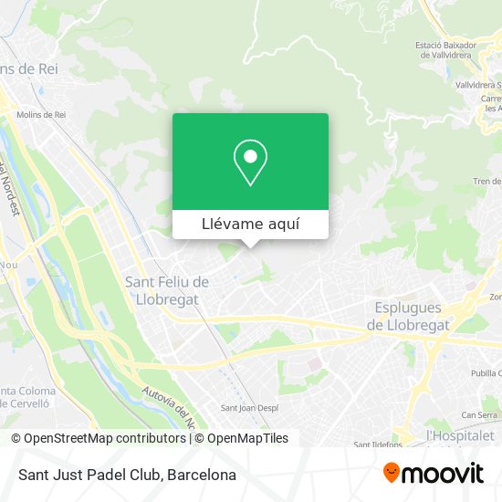 Mapa Sant Just Padel Club