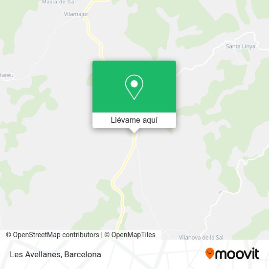 Mapa Les Avellanes