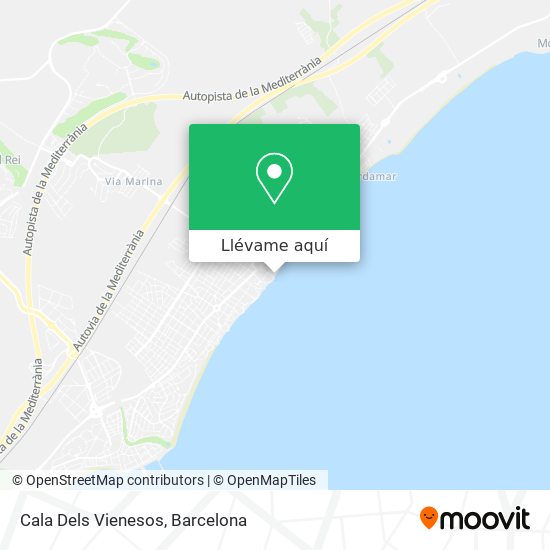 Mapa Cala Dels Vienesos