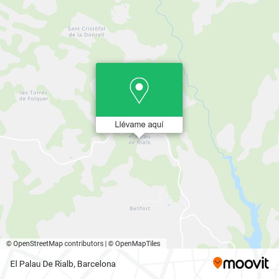 Mapa El Palau De Rialb