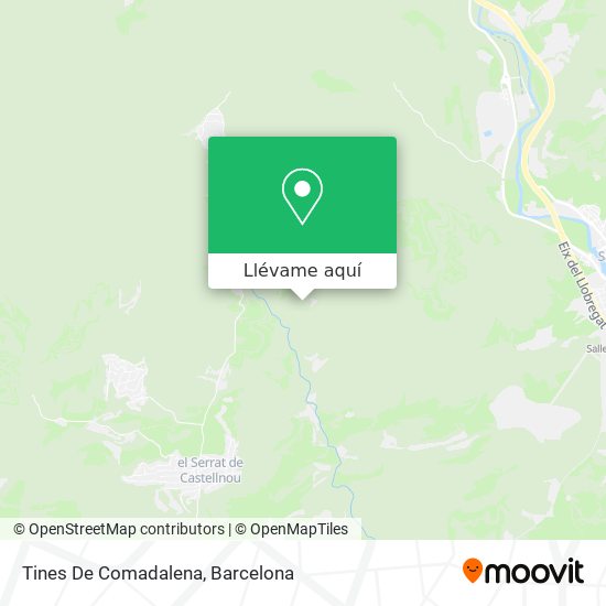 Mapa Tines De Comadalena