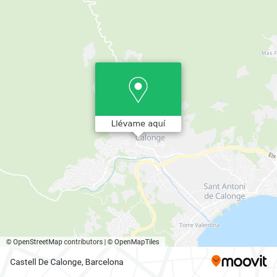 Mapa Castell De Calonge