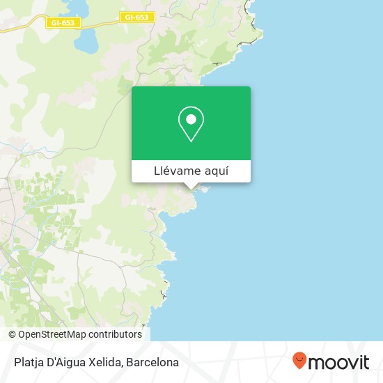 Mapa Platja D'Aigua Xelida