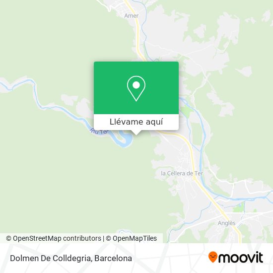 Mapa Dolmen De Colldegria