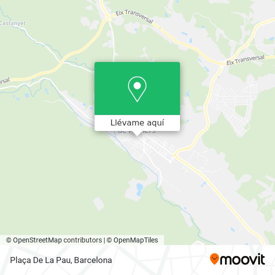 Mapa Plaça De La Pau