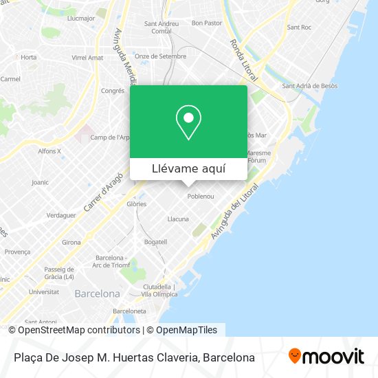 Mapa Plaça De Josep M. Huertas Claveria