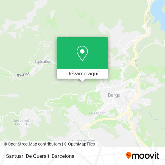 Mapa Santuari De Queralt