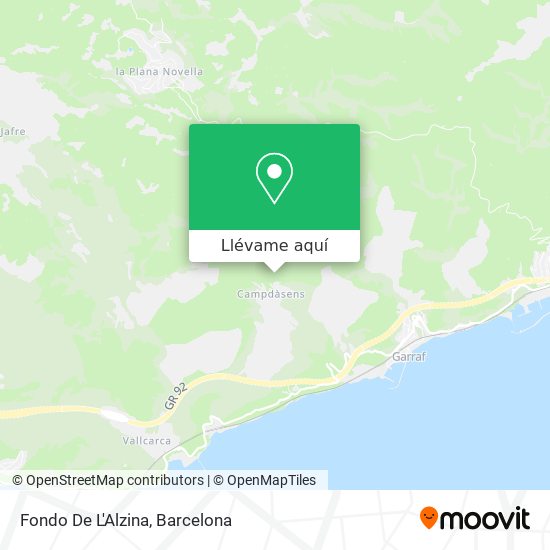 Mapa Fondo De L'Alzina