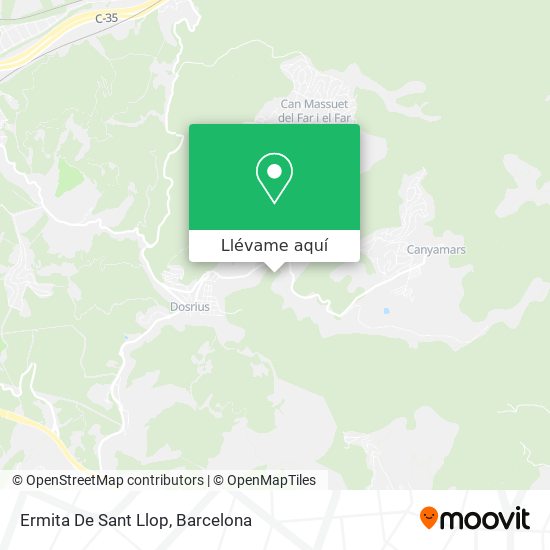 Mapa Ermita De Sant Llop