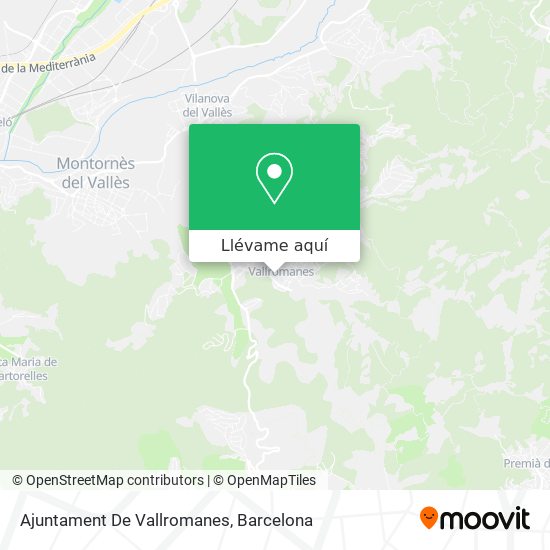 Mapa Ajuntament De Vallromanes