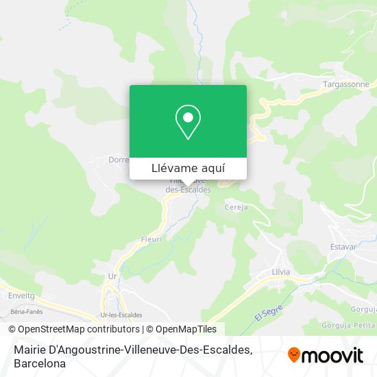 Mapa Mairie D'Angoustrine-Villeneuve-Des-Escaldes