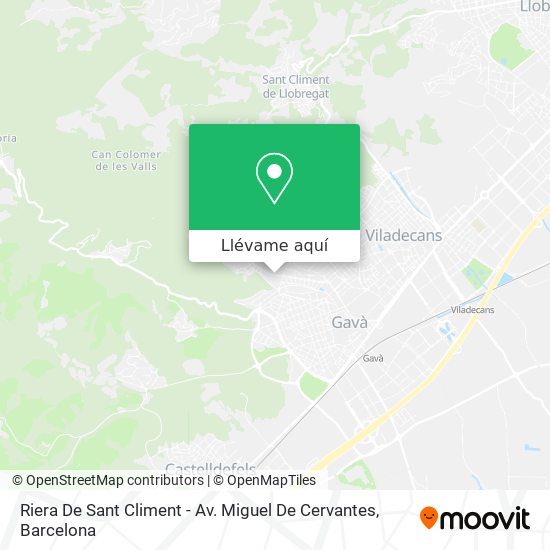 Mapa Riera De Sant Climent - Av. Miguel De Cervantes