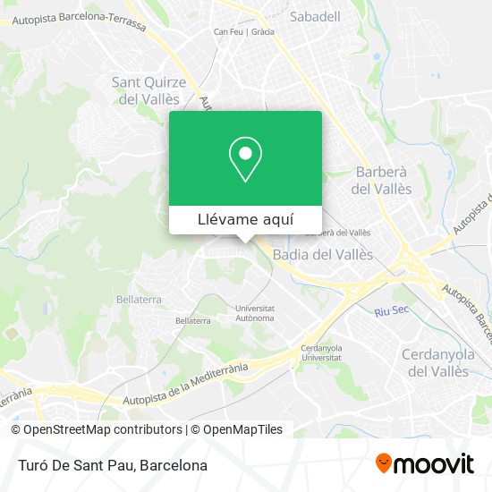 Mapa Turó De Sant Pau
