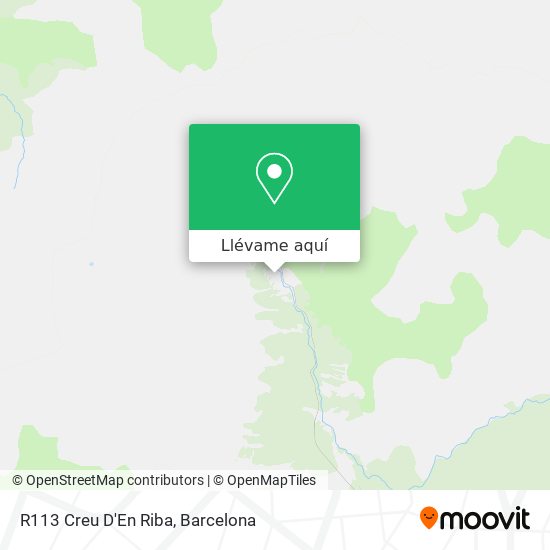 Mapa R113 Creu D'En Riba