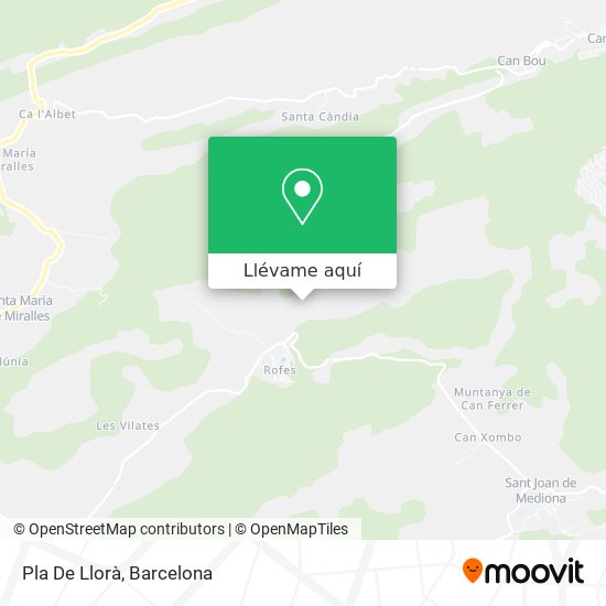 Mapa Pla De Llorà