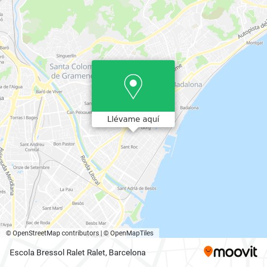 Mapa Escola Bressol Ralet Ralet