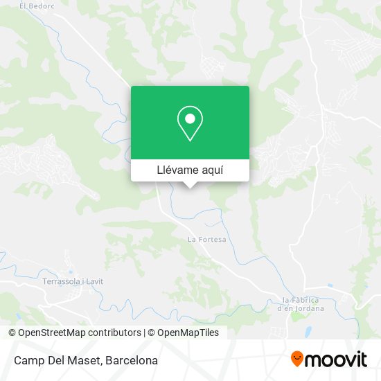 Mapa Camp Del Maset
