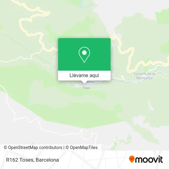 Mapa R162 Toses