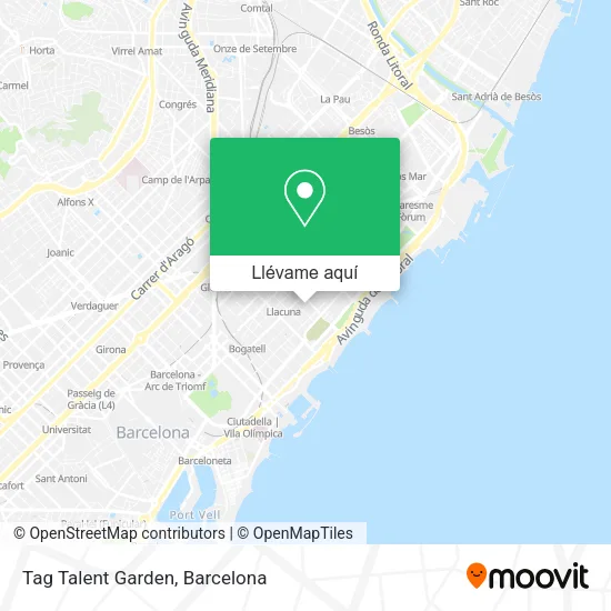 Mapa Tag Talent Garden