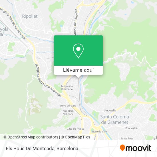 Mapa Els Pous De Montcada