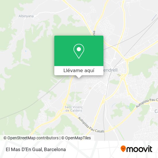 Mapa El Mas D'En Gual