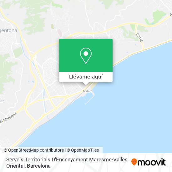 Mapa Serveis Territorials D'Ensenyament Maresme-Vallès Oriental